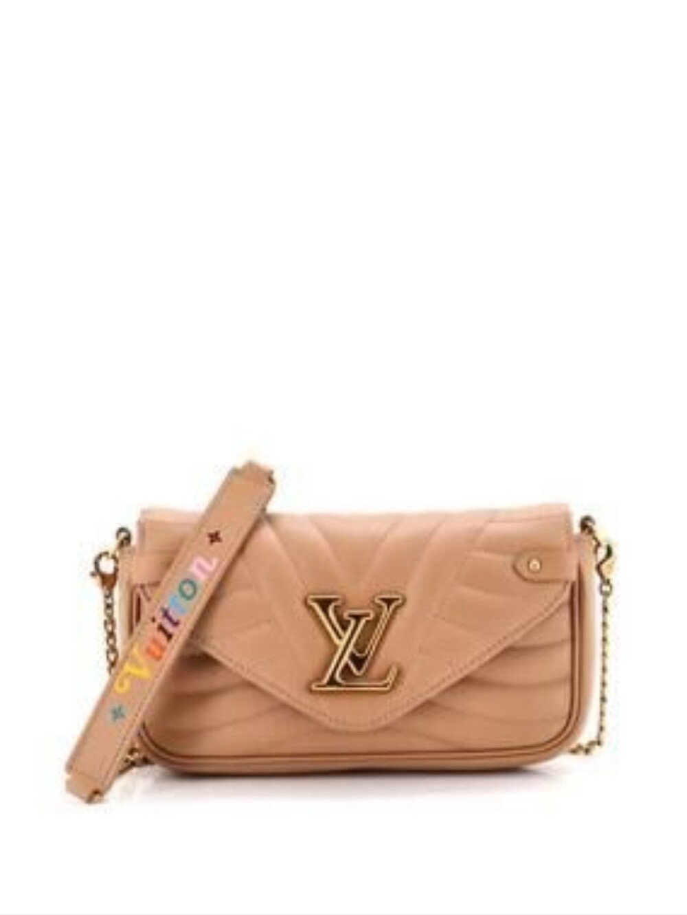 Like New! Authenticated LOUIS VUITTON NEW WAVE Chain Pochette PM